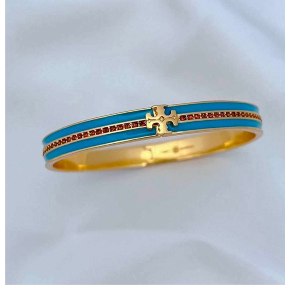 Tory Burch Gold and Turquoise Bracelet